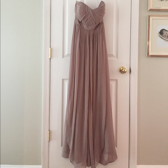 Jenny Yoo Mira Convertible Strapless Chiffon Gown - Picture 2 of 7